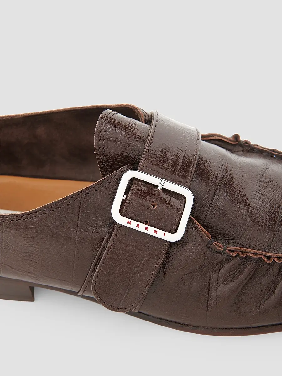 Marni Men's Moccasin Leather Apron Toe Shoes | Thumbnail 3 Marni Men's Moccasin Leather Apron Toe Shoes | Thumbnail 3