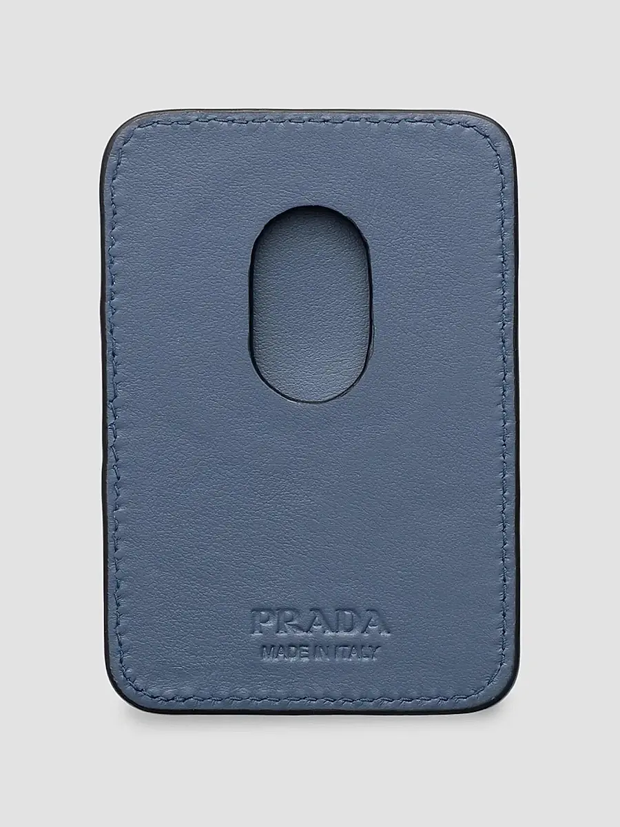 Prada Men's Saffiano Leather Card Holder | Thumbnail 2 Prada Men's Saffiano Leather Card Holder | Thumbnail 2