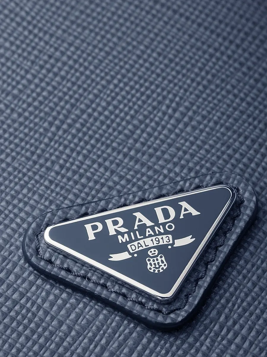 Prada Men's Saffiano Leather Card Holder | Thumbnail 3 Prada Men's Saffiano Leather Card Holder | Thumbnail 3