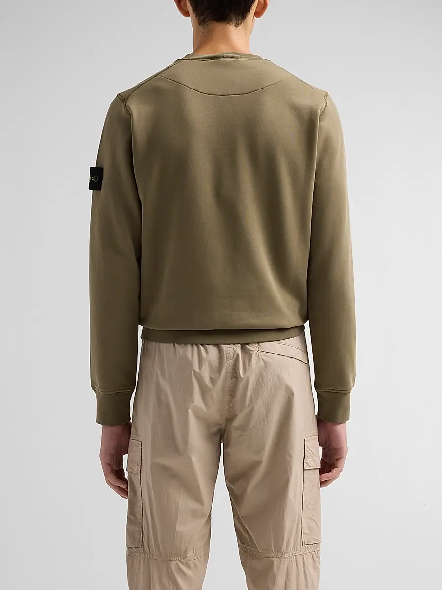 Stone Island Men's Felpa Cotton Crewneck Sweatshirt | Thumbnail 3 Stone Island Men's Felpa Cotton Crewneck Sweatshirt | Thumbnail 3