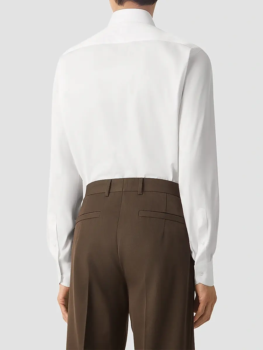 Zegna Men's Trecapi Cotton Shirt | Thumbnail 3 Zegna Men's Trecapi Cotton Shirt | Thumbnail 3