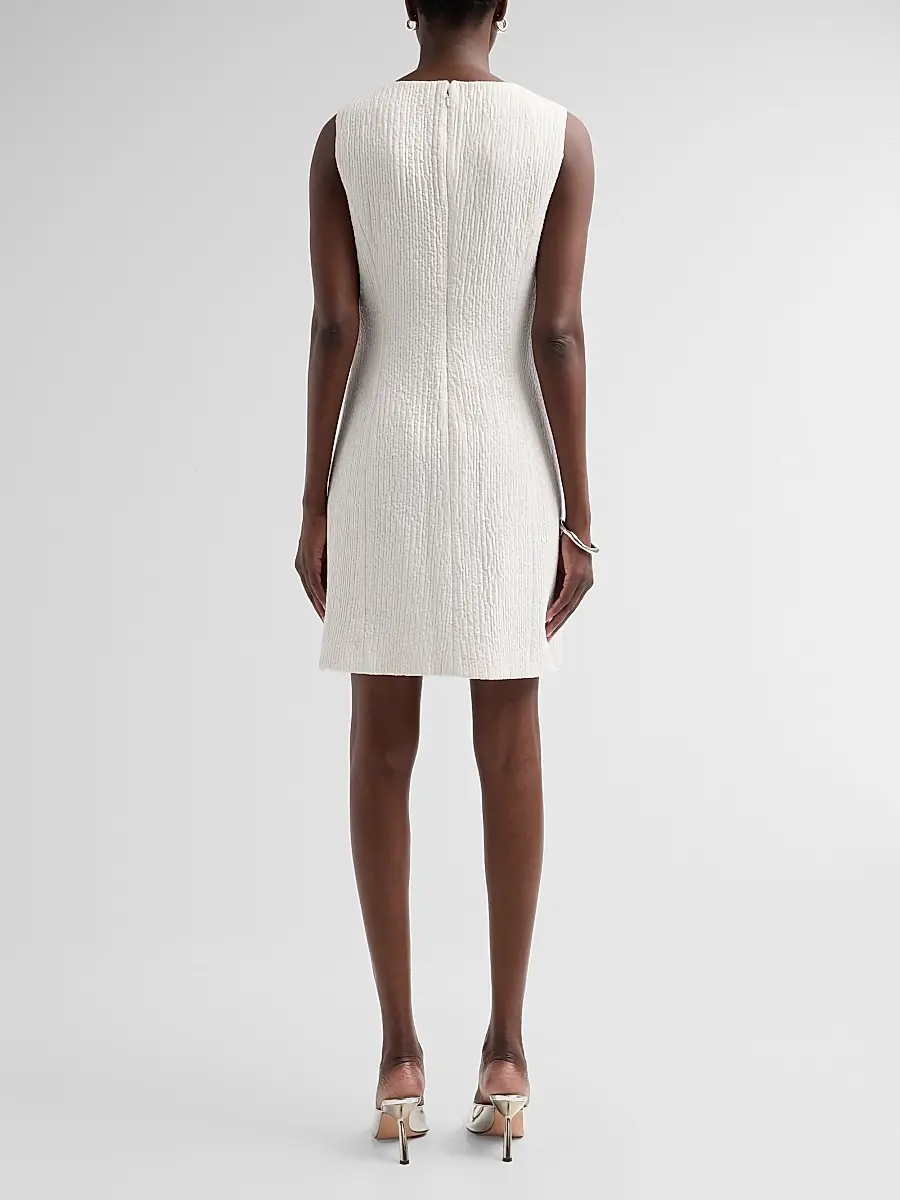 PRABAL GURUNG Women's Textured Shift Mini Dress | Thumbnail 3 PRABAL GURUNG Women's Textured Shift Mini Dress | Thumbnail 3
