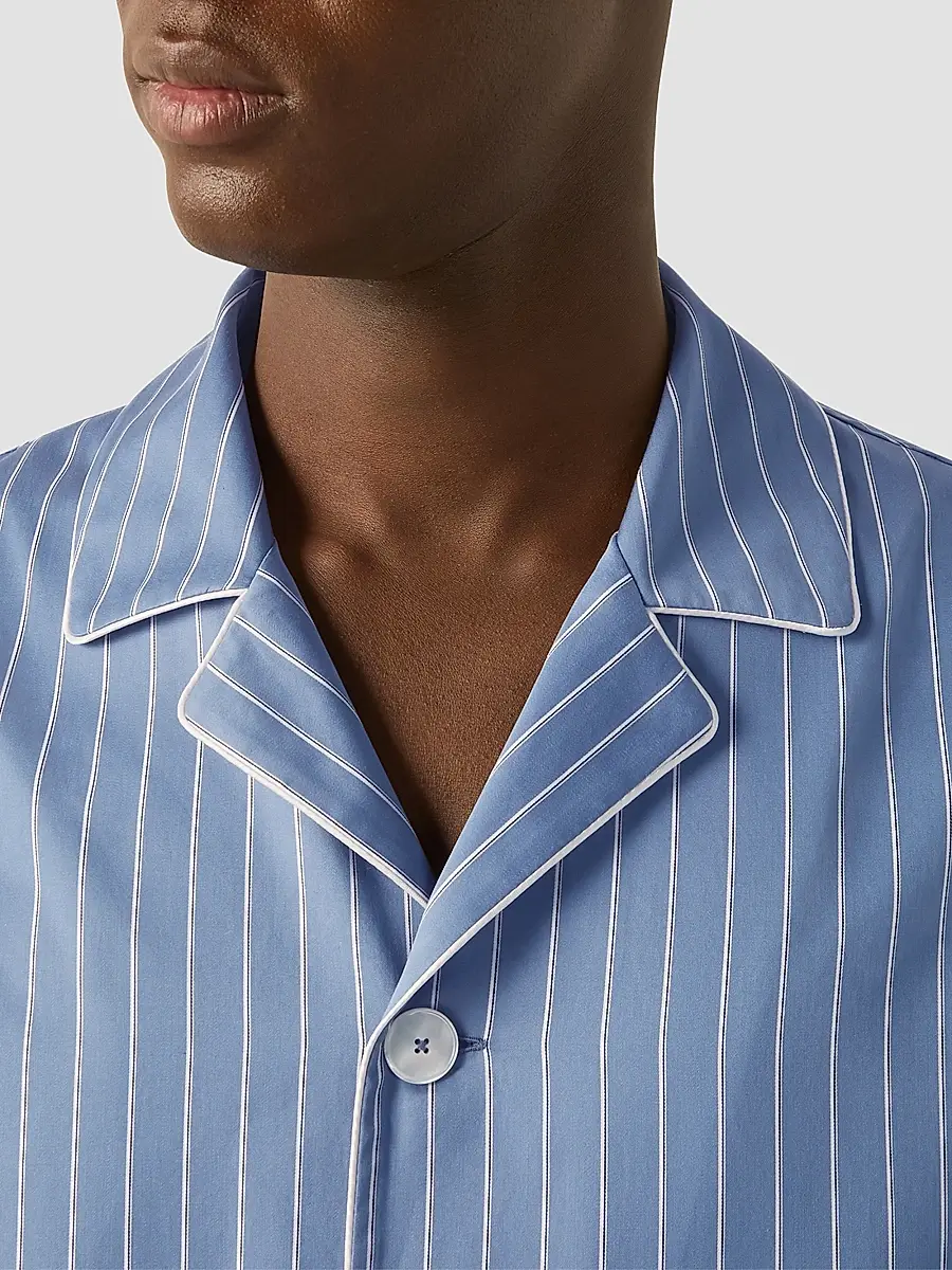 Zegna Men's Cotton Pajama Shirt | Thumbnail 5