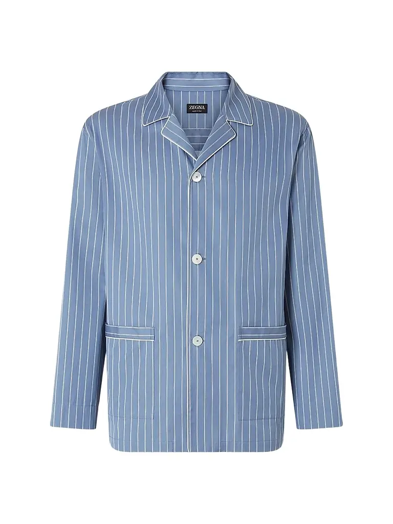 Zegna Men's Cotton Pajama Shirt