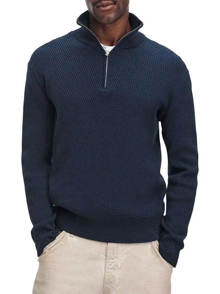 rag & bone Men's Danton Waffle-Knit Sweater
