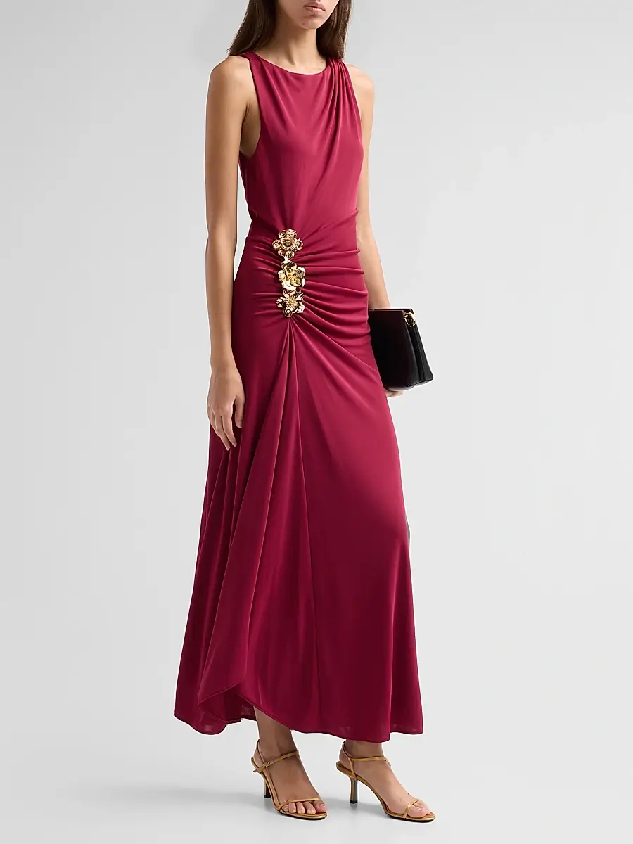 Cinq à Sept Women's Eliro Gathered Maxi Dress | Thumbnail 4 Cinq à Sept Women's Eliro Gathered Maxi Dress | Thumbnail 4