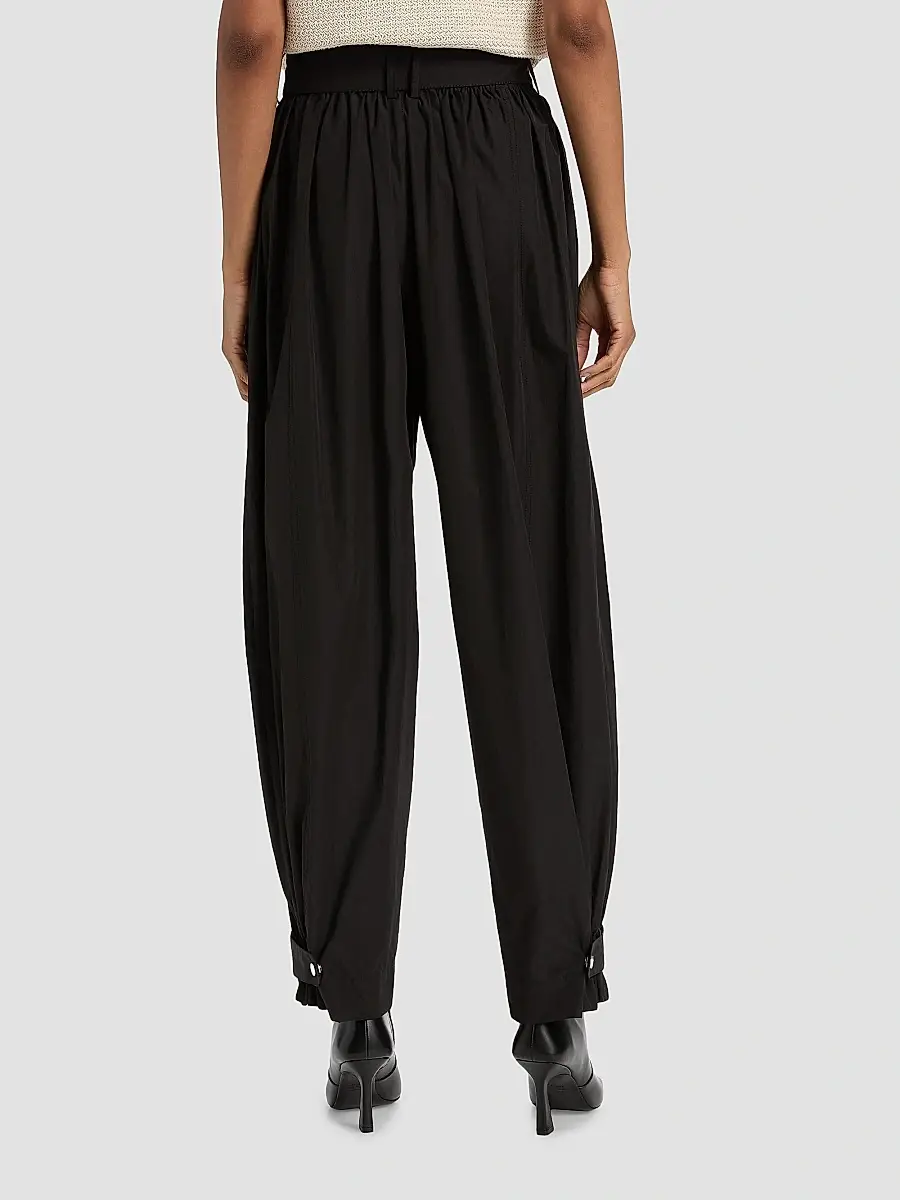 Derek Lam Women's Connor Cotton-Poplin Tapered Self-Belt Pants | Thumbnail 5 Derek Lam Women's Connor Cotton-Poplin Tapered Self-Belt Pants | Thumbnail 5