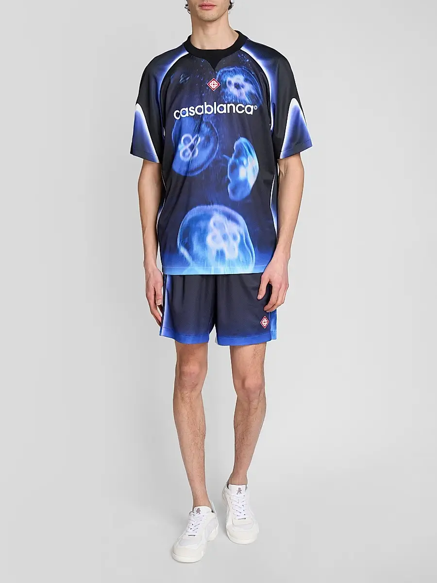 Casablanca Men's Football Mesh Shorts | Thumbnail 2 Casablanca Men's Football Mesh Shorts | Thumbnail 2