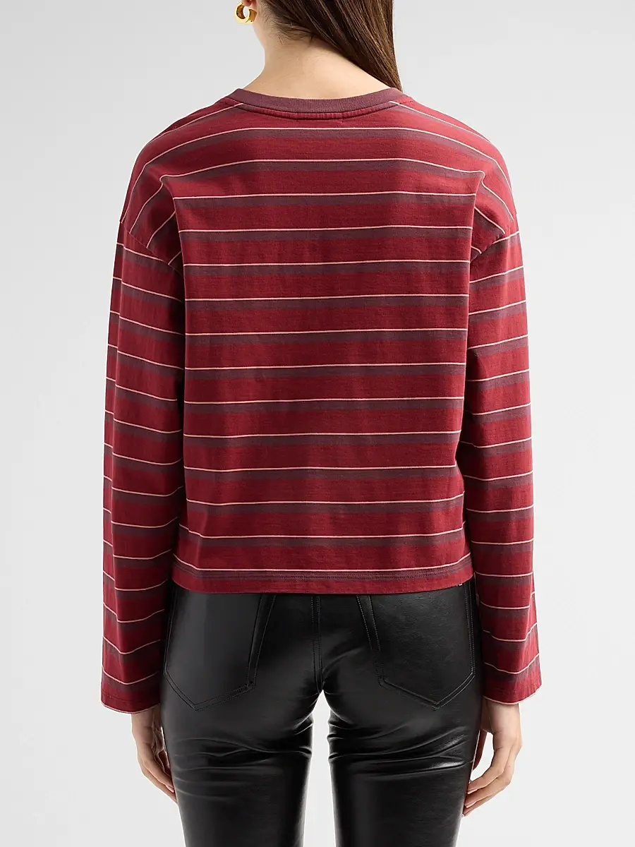 rag & bone Women's Kelly Striped Cotton Long-Sleeve Top | Thumbnail 3 rag & bone Women's Kelly Striped Cotton Long-Sleeve Top | Thumbnail 3