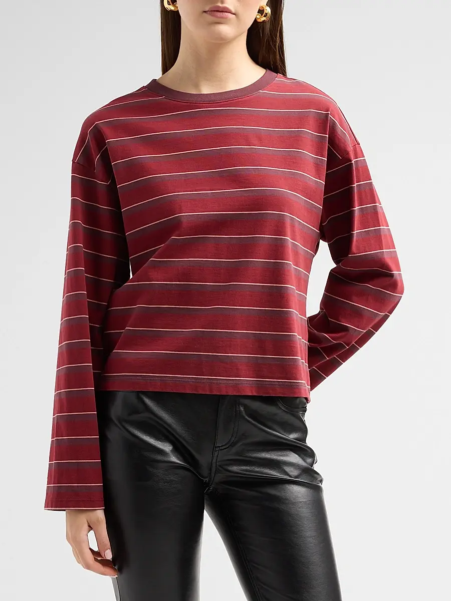 rag & bone Women's Kelly Striped Cotton Long-Sleeve Top | Thumbnail 4 rag & bone Women's Kelly Striped Cotton Long-Sleeve Top | Thumbnail 4