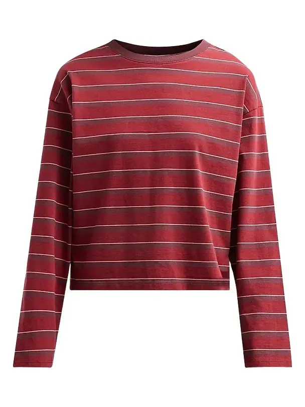 Women's Kelly Striped Cotton Long-Sleeve Top Women's Kelly Striped Cotton Long-Sleeve Top