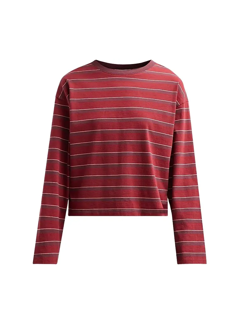 rag & bone Women's Kelly Striped Cotton Long-Sleeve Top