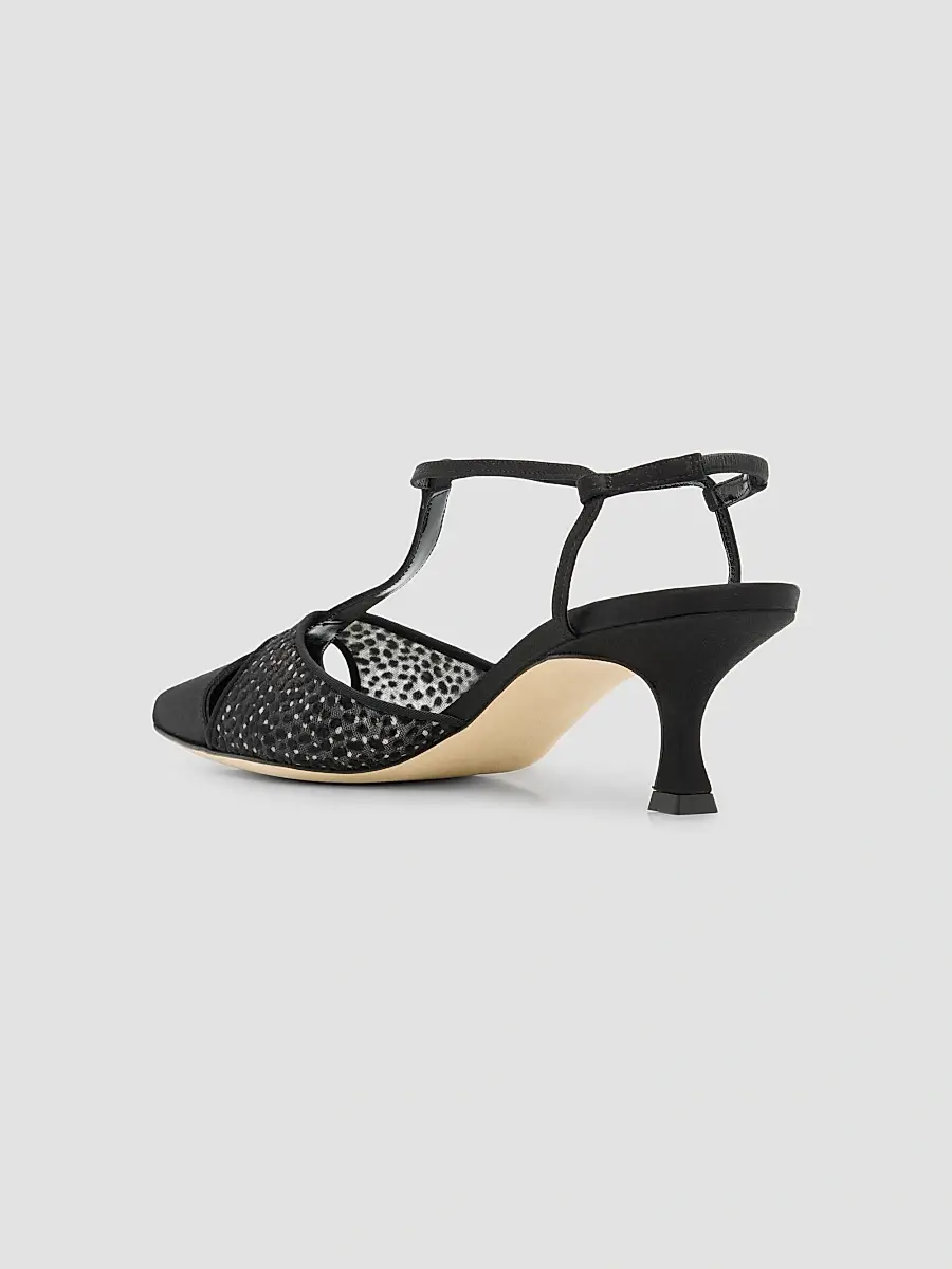 Manolo Blahnik Women's Turgimodla Embellished Satin T-Strap Pumps | Thumbnail 4 Manolo Blahnik Women's Turgimodla Embellished Satin T-Strap Pumps | Thumbnail 4