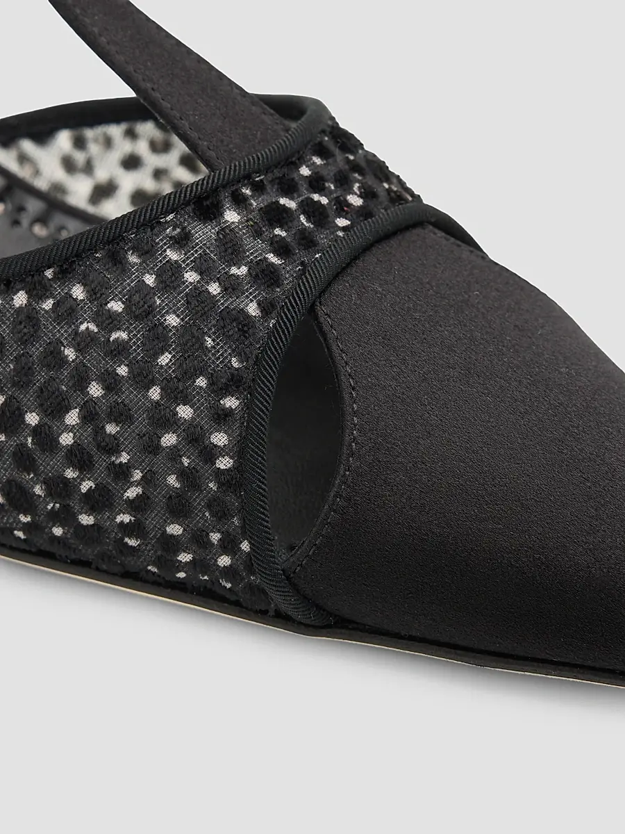 Manolo Blahnik Women's Turgimodla Embellished Satin T-Strap Pumps | Thumbnail 5 Manolo Blahnik Women's Turgimodla Embellished Satin T-Strap Pumps | Thumbnail 5