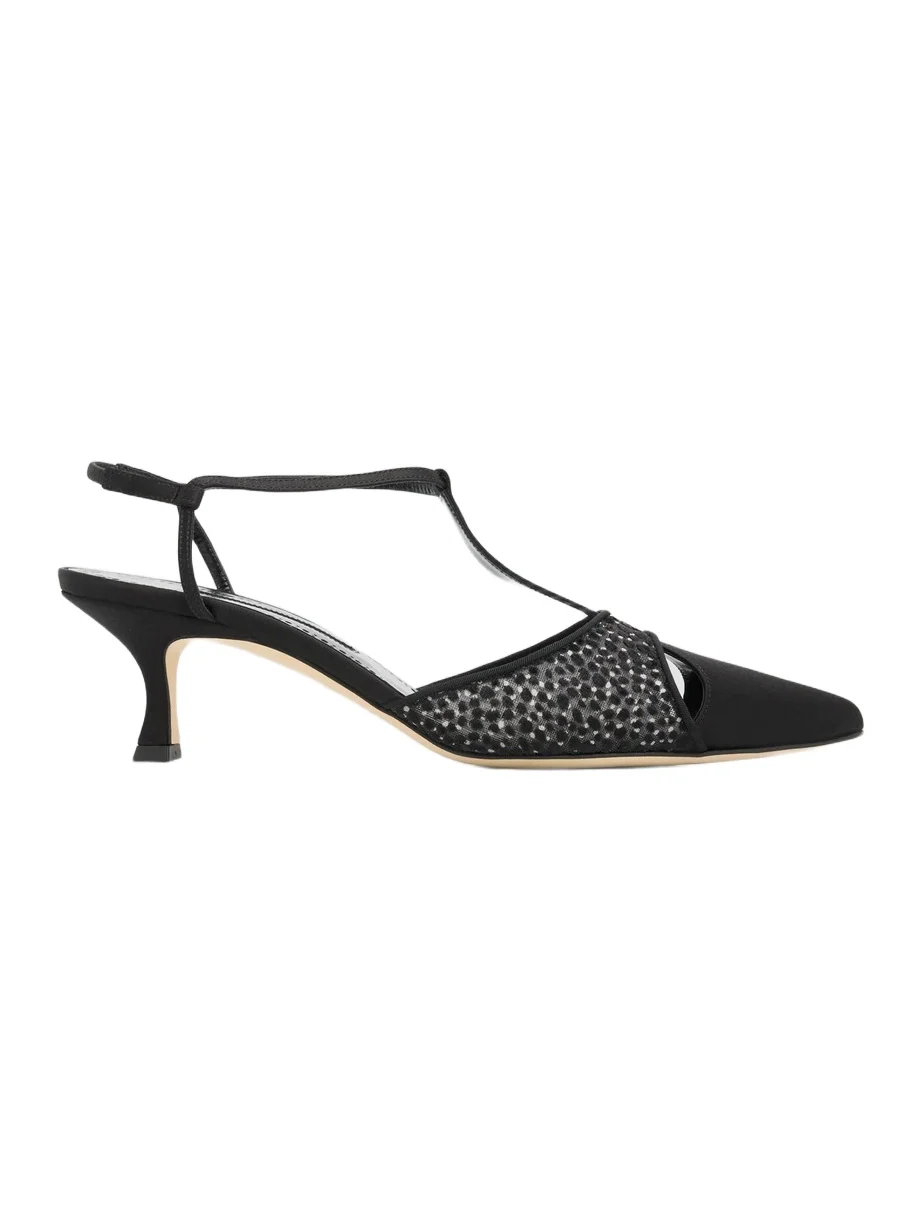 Women's Turgimodla Embellished Satin T-Strap Pumps Women's Turgimodla Embellished Satin T-Strap Pumps