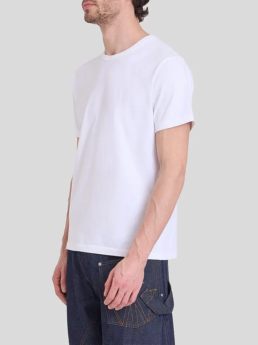 JW Anderson Men's Anchor-Embroidered Cotton T-Shirt | Thumbnail 4 JW Anderson Men's Anchor-Embroidered Cotton T-Shirt | Thumbnail 4
