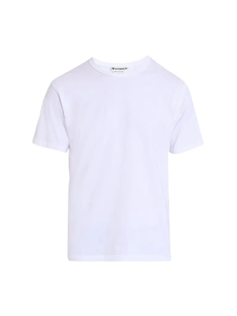JW Anderson Men's Anchor-Embroidered Cotton T-Shirt