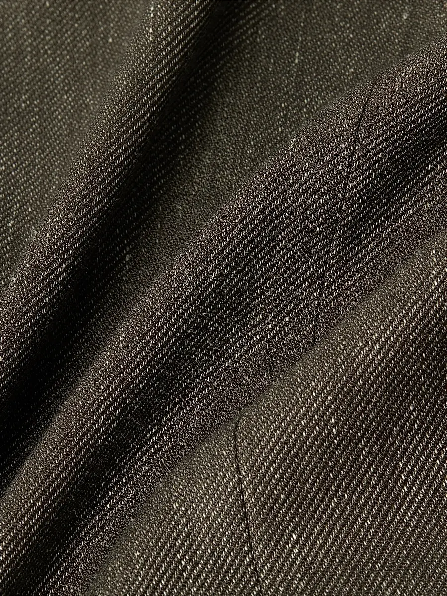 Zegna Men's Cashmere Silk and Linen Jacket - Dark Olive Green | Thumbnail 6