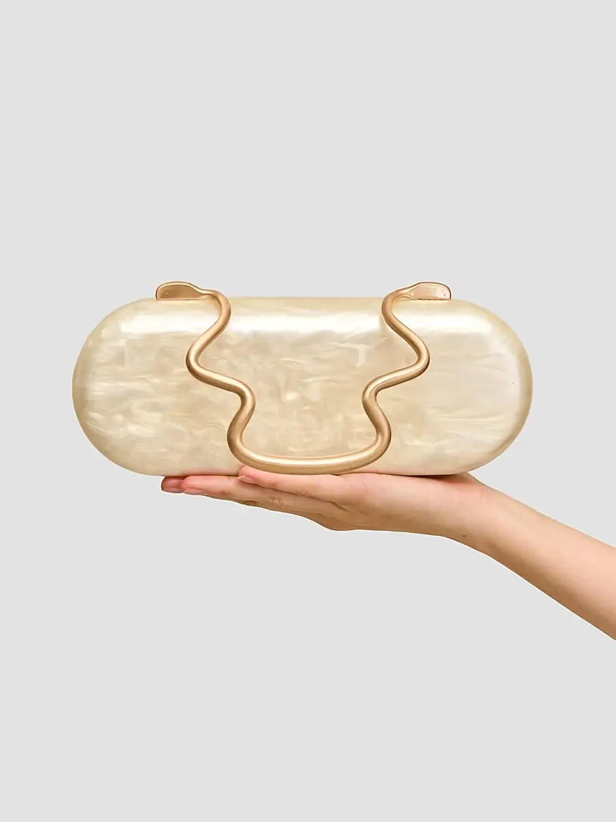 Cult Gaia Women's Ilaria Sculptural Clutch | Thumbnail 2 Cult Gaia Women's Ilaria Sculptural Clutch | Thumbnail 2