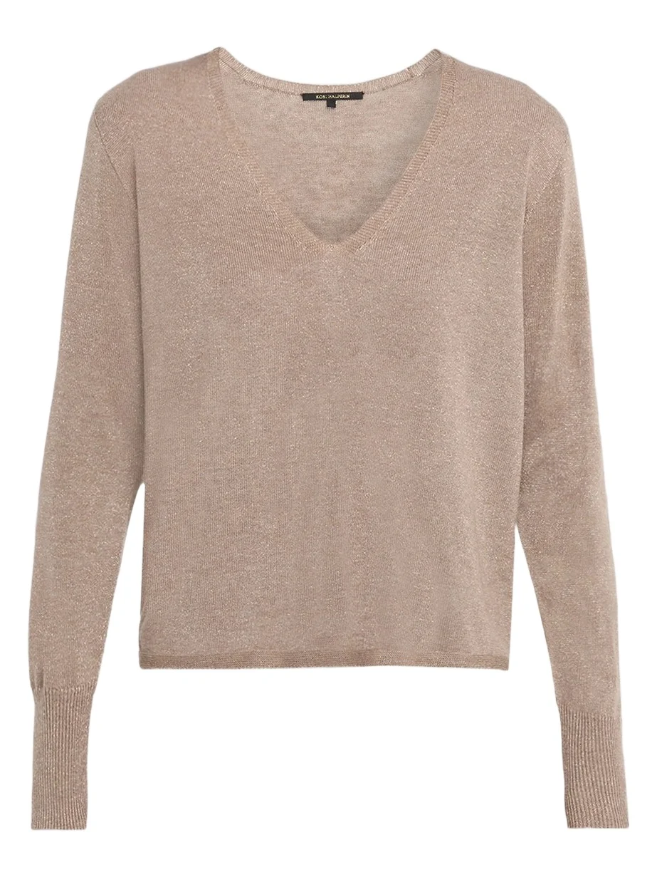 Women's Vinny Wool Shimmer V-Neck Sweater