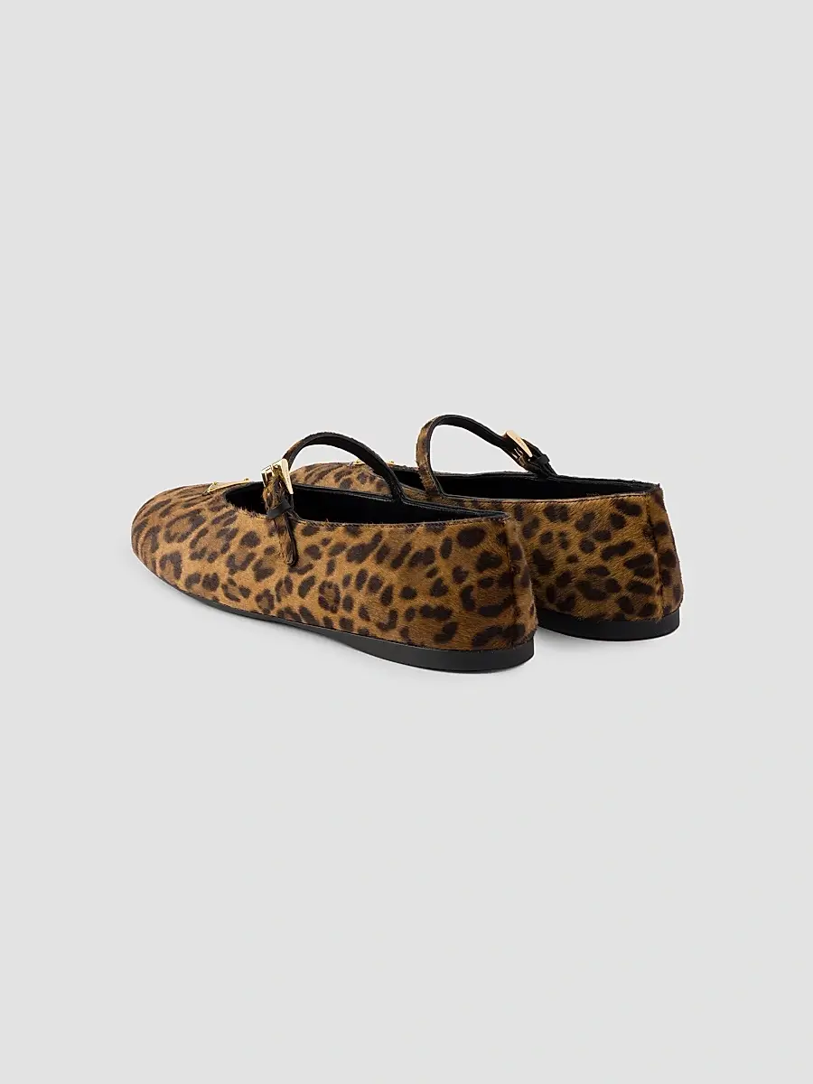 Prada Women's Printed Leather Ballerinas | Thumbnail 3 Prada Women's Printed Leather Ballerinas | Thumbnail 3