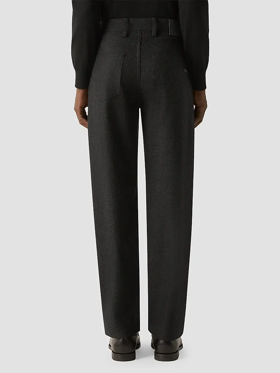 Zegna Men's Wool and Cashmere Roccia Pants | Thumbnail 4