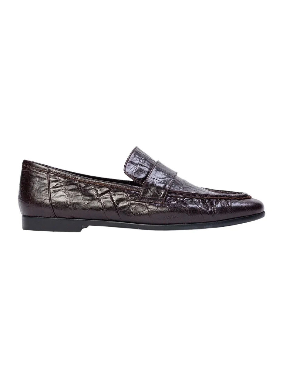 Black Suede Studio Women's Arrow Printed Loafers