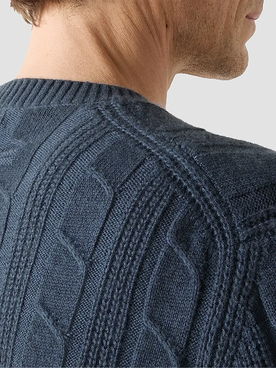 Zegna Men's Oasi Cashmere Crewneck Sweater | Thumbnail 4 Zegna Men's Oasi Cashmere Crewneck Sweater | Thumbnail 4