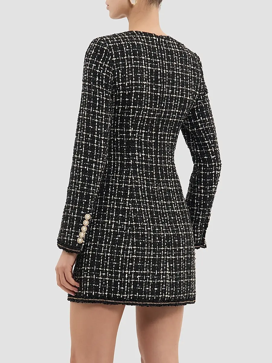 Rebecca Vallance Women's Meringue Embellished Tweed Blazer Mini Dress | Thumbnail 3 Rebecca Vallance Women's Meringue Embellished Tweed Blazer Mini Dress | Thumbnail 3