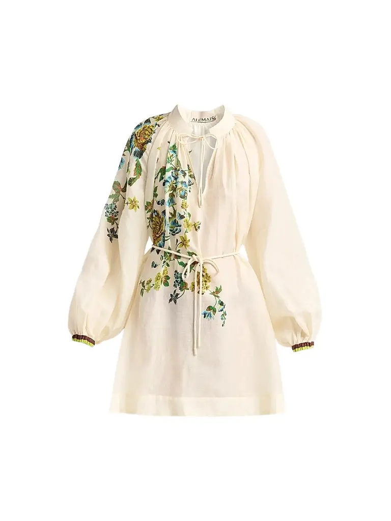 Kika Vargas Women's Fara Embroidered Mini Dress