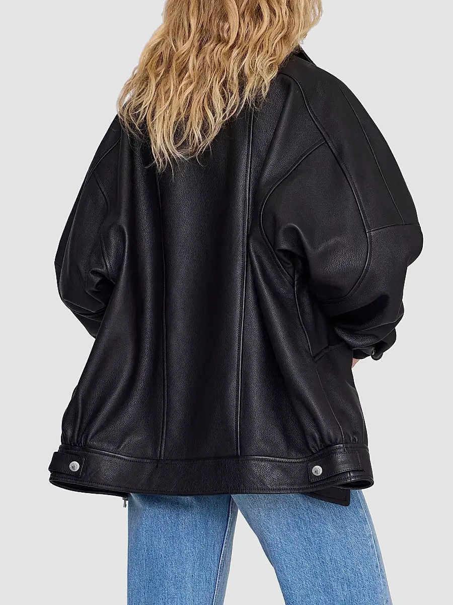 Anine Bing Women's Sandy Leather Jacket | Thumbnail 3 Anine Bing Women's Sandy Leather Jacket | Thumbnail 3