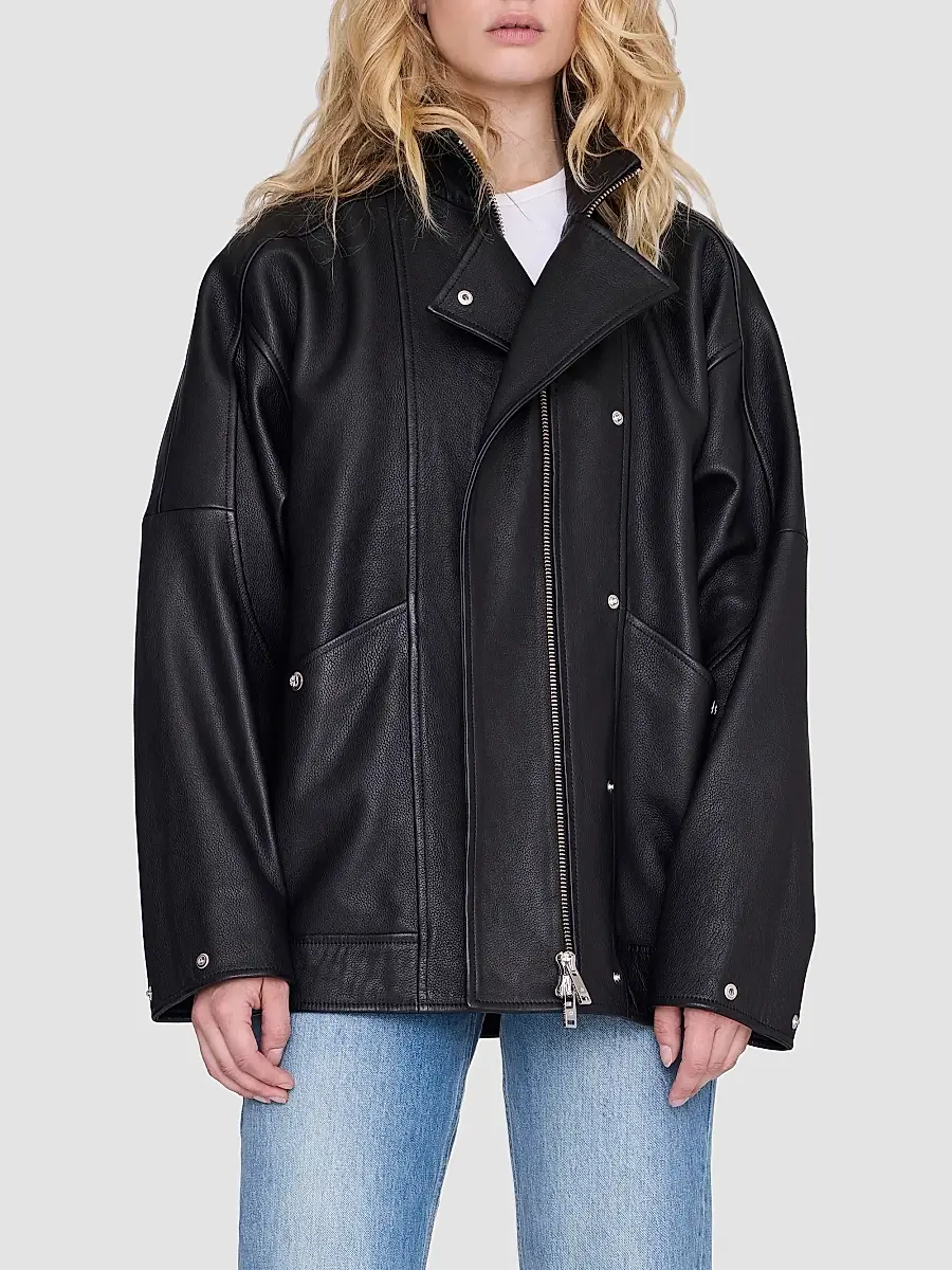 Anine Bing Women's Sandy Leather Jacket | Thumbnail 5 Anine Bing Women's Sandy Leather Jacket | Thumbnail 5