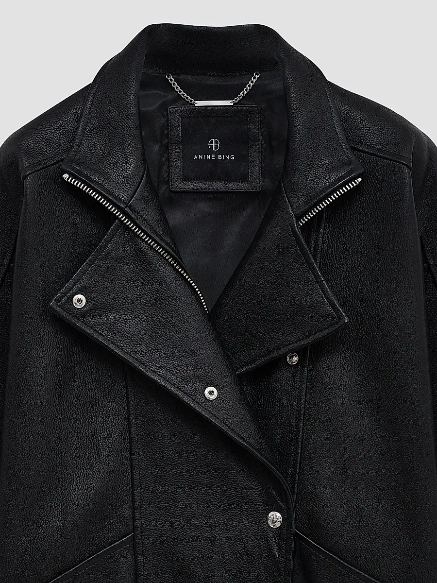 Anine Bing Women's Sandy Leather Jacket | Thumbnail 6 Anine Bing Women's Sandy Leather Jacket | Thumbnail 6