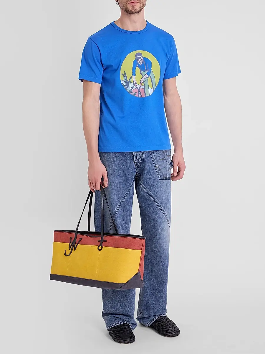 JW Anderson Men's Gardener Cotton Crewneck T-Shirt | Thumbnail 2 JW Anderson Men's Gardener Cotton Crewneck T-Shirt | Thumbnail 2