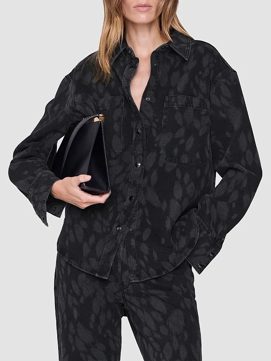 Anine Bing Women's Samy Denim Shirt | Thumbnail 4 Anine Bing Women's Samy Denim Shirt | Thumbnail 4