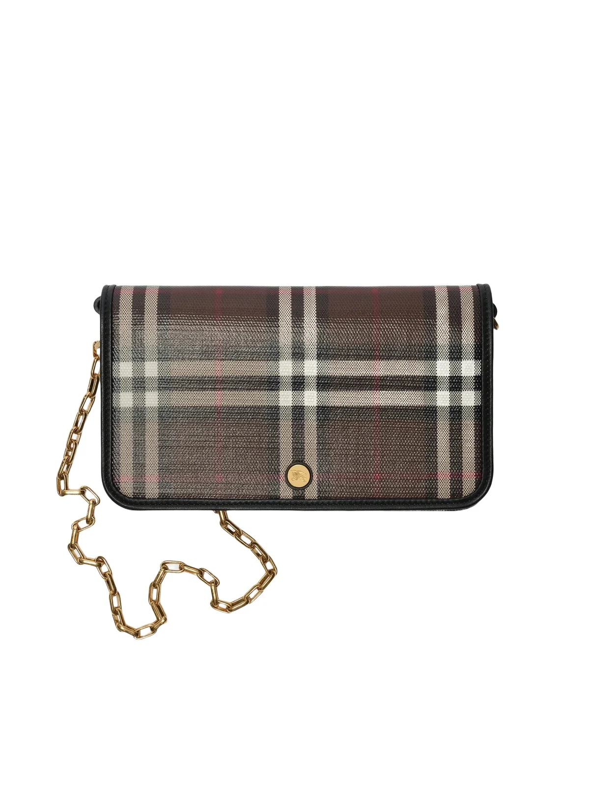 Women's Check Chain Strap Wallet Women's Check Chain Strap Wallet