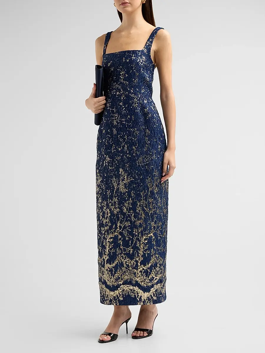Simkhai Women's Virette Column Maxi Dress | Thumbnail 4 Simkhai Women's Virette Column Maxi Dress | Thumbnail 4