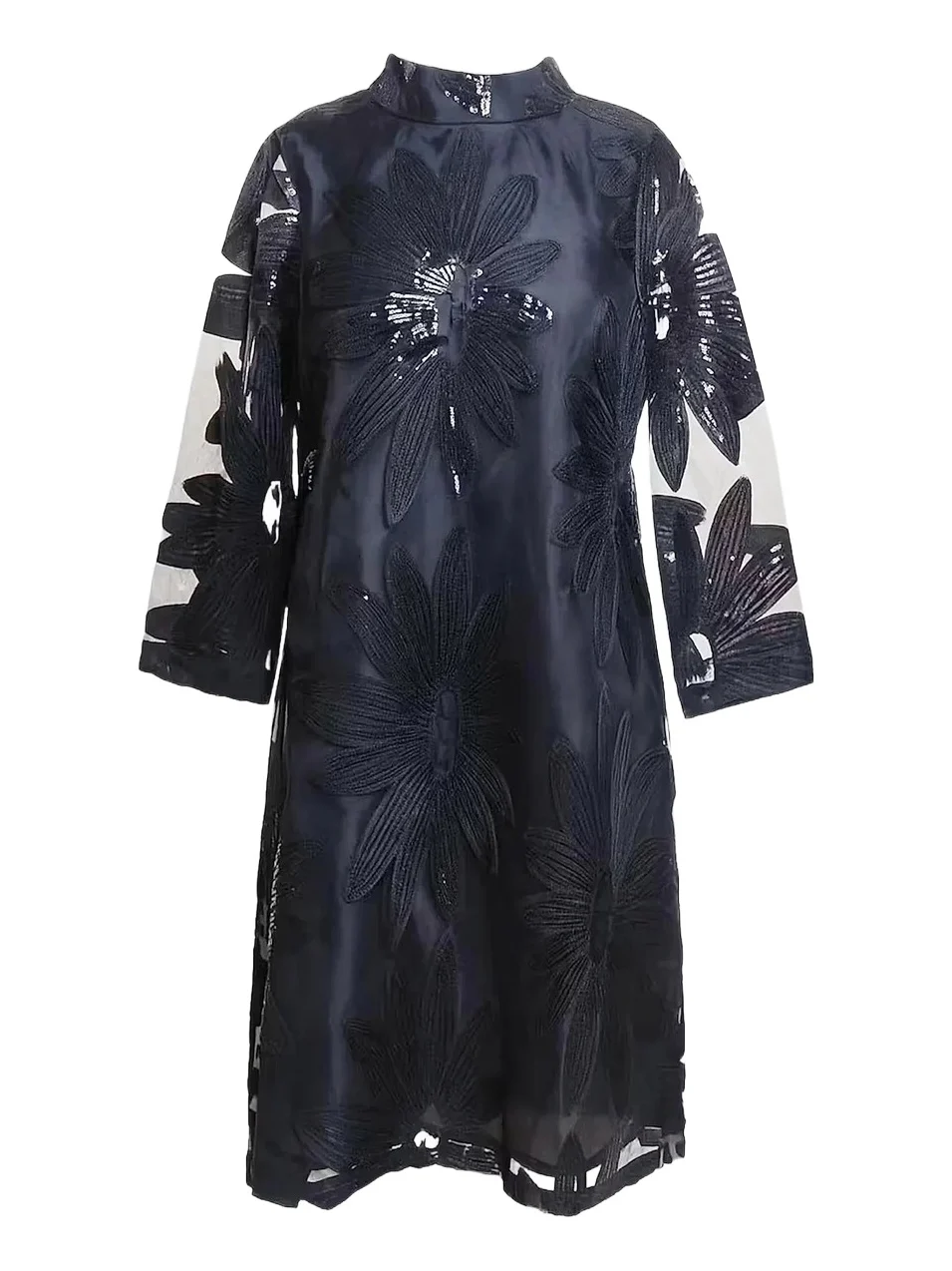 Women's Diplomat Floral Appliqué Mini Dress