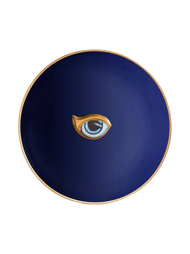 L'Objet Lito Porcelain & 24K-Gold Catchall Tray