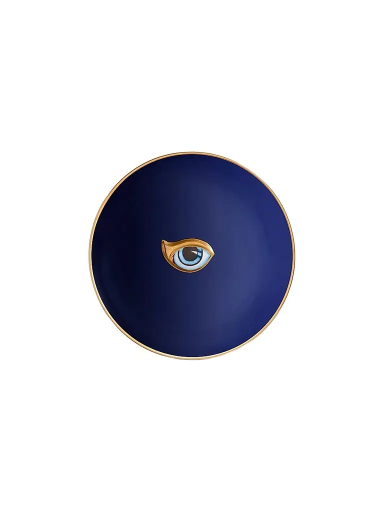 L'Objet Lito Porcelain & 24K-Gold Catchall Tray