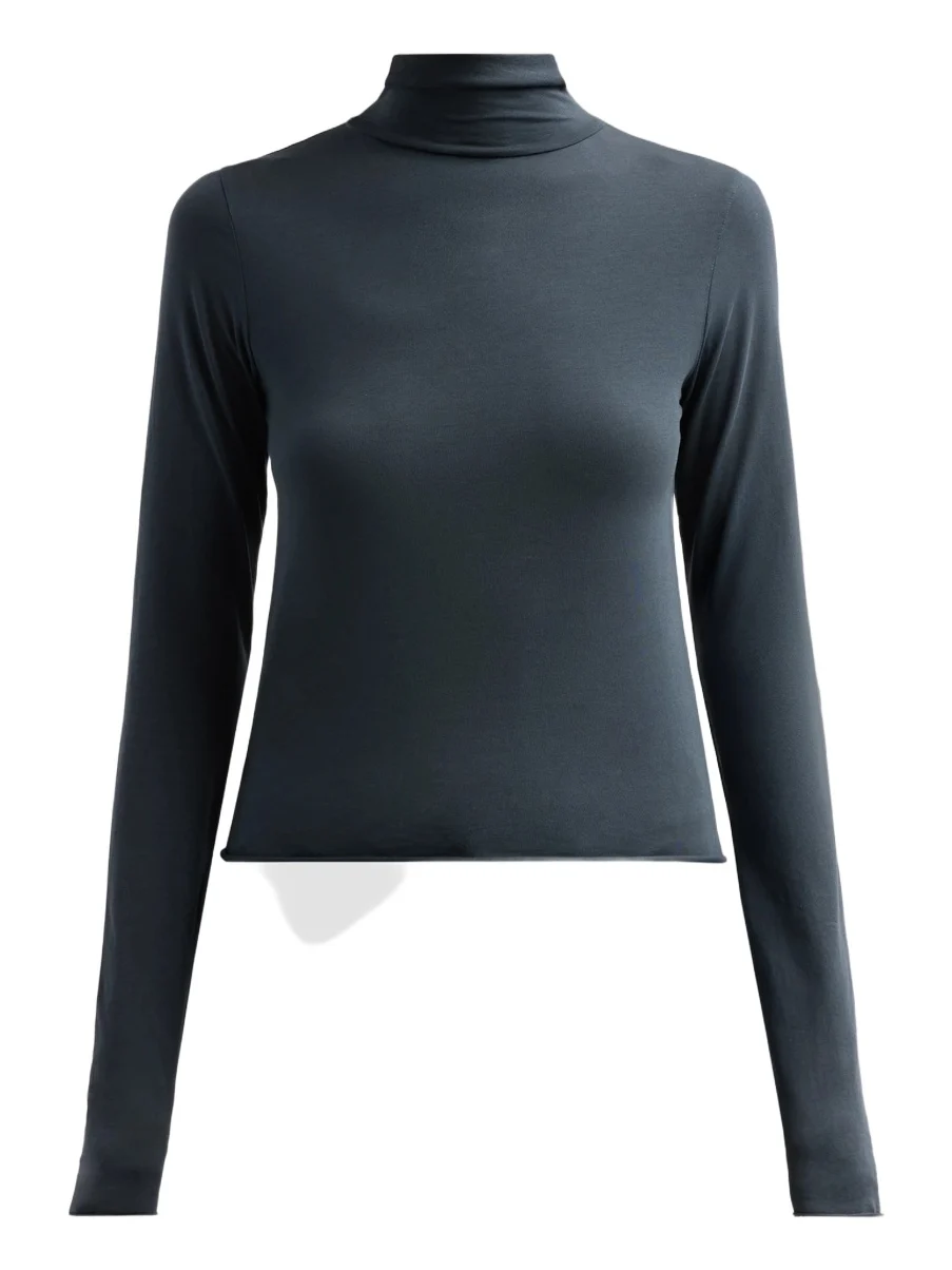 Women's Stretch Cotton Turtleneck