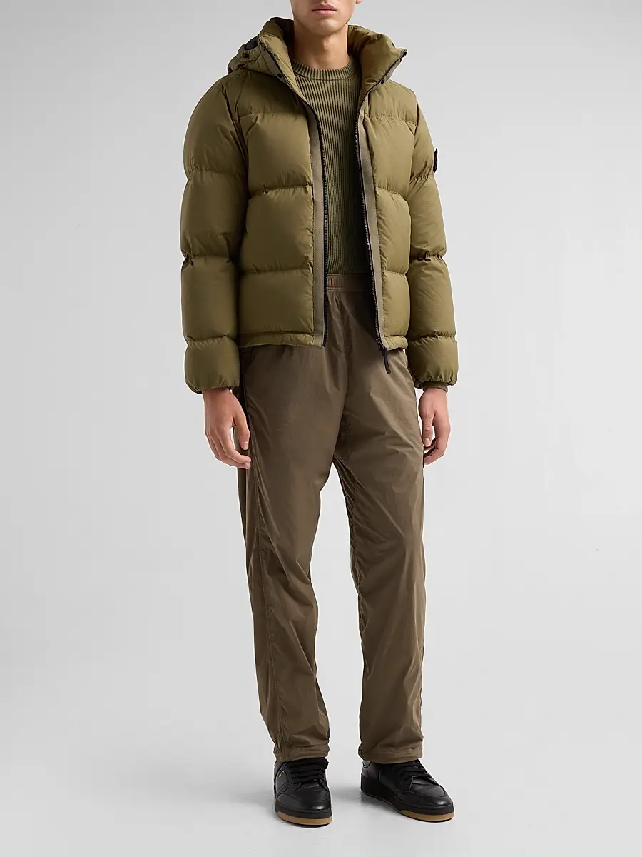 Stone Island Men's Capospalla Nylon Down Jacket | Thumbnail 2
