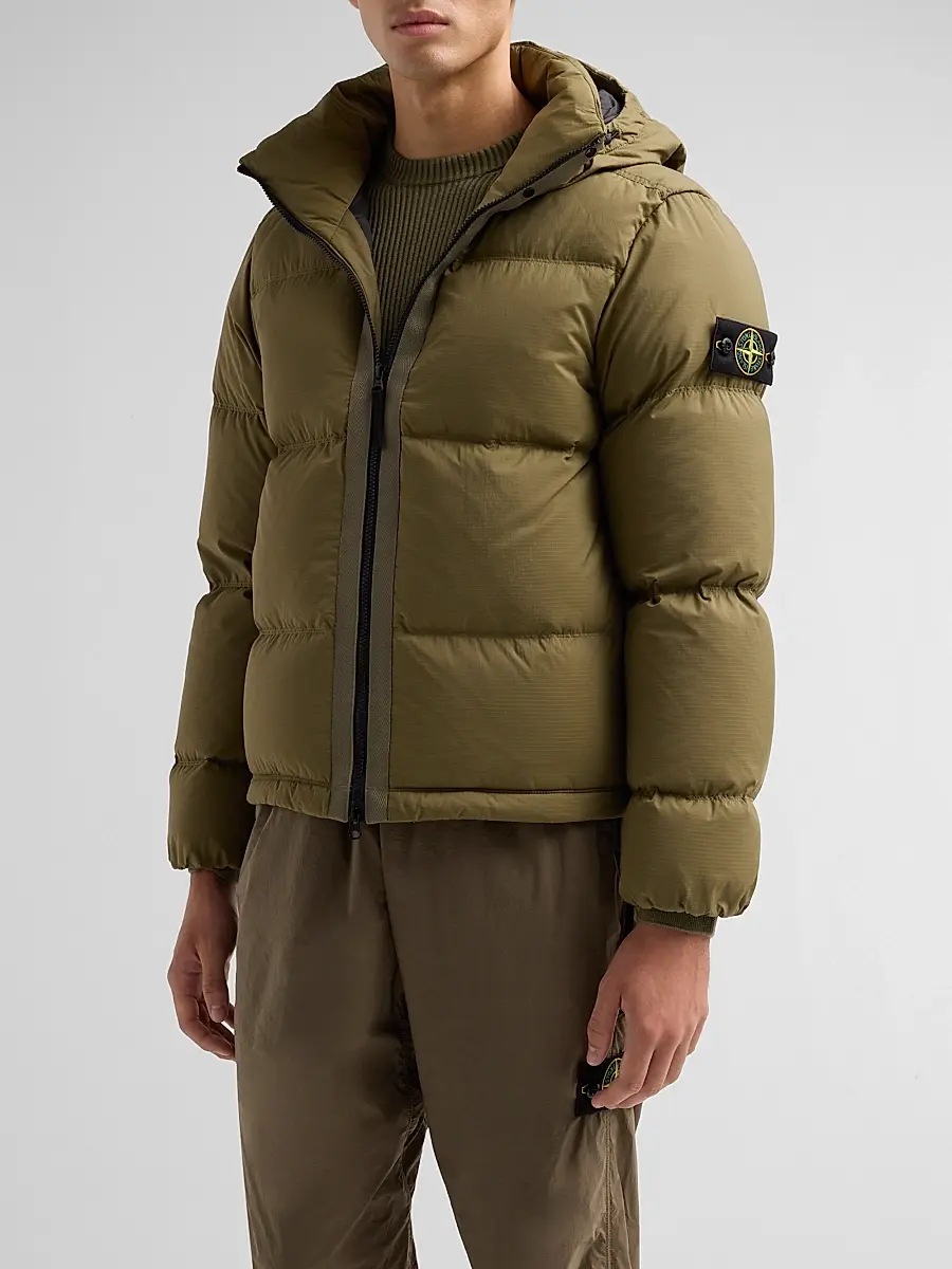 Stone Island Men's Capospalla Nylon Down Jacket | Thumbnail 4