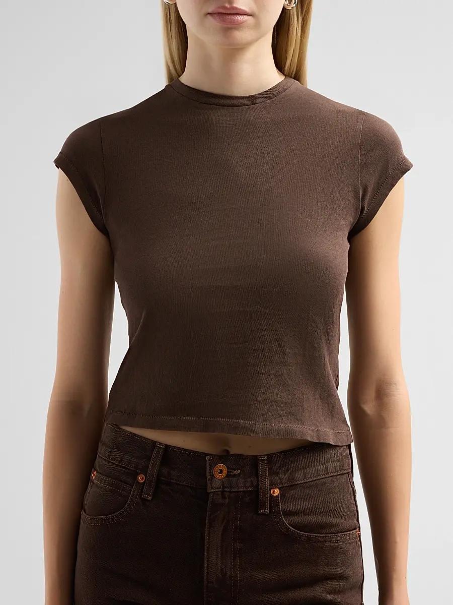 SLVRLAKE Women's Cap Sleeve Cotton T-Shirt | Thumbnail 5 SLVRLAKE Women's Cap Sleeve Cotton T-Shirt | Thumbnail 5