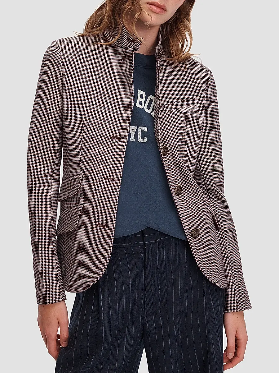 rag & bone Women's Slade Ponte Jacquard Blazer | Thumbnail 4 rag & bone Women's Slade Ponte Jacquard Blazer | Thumbnail 4