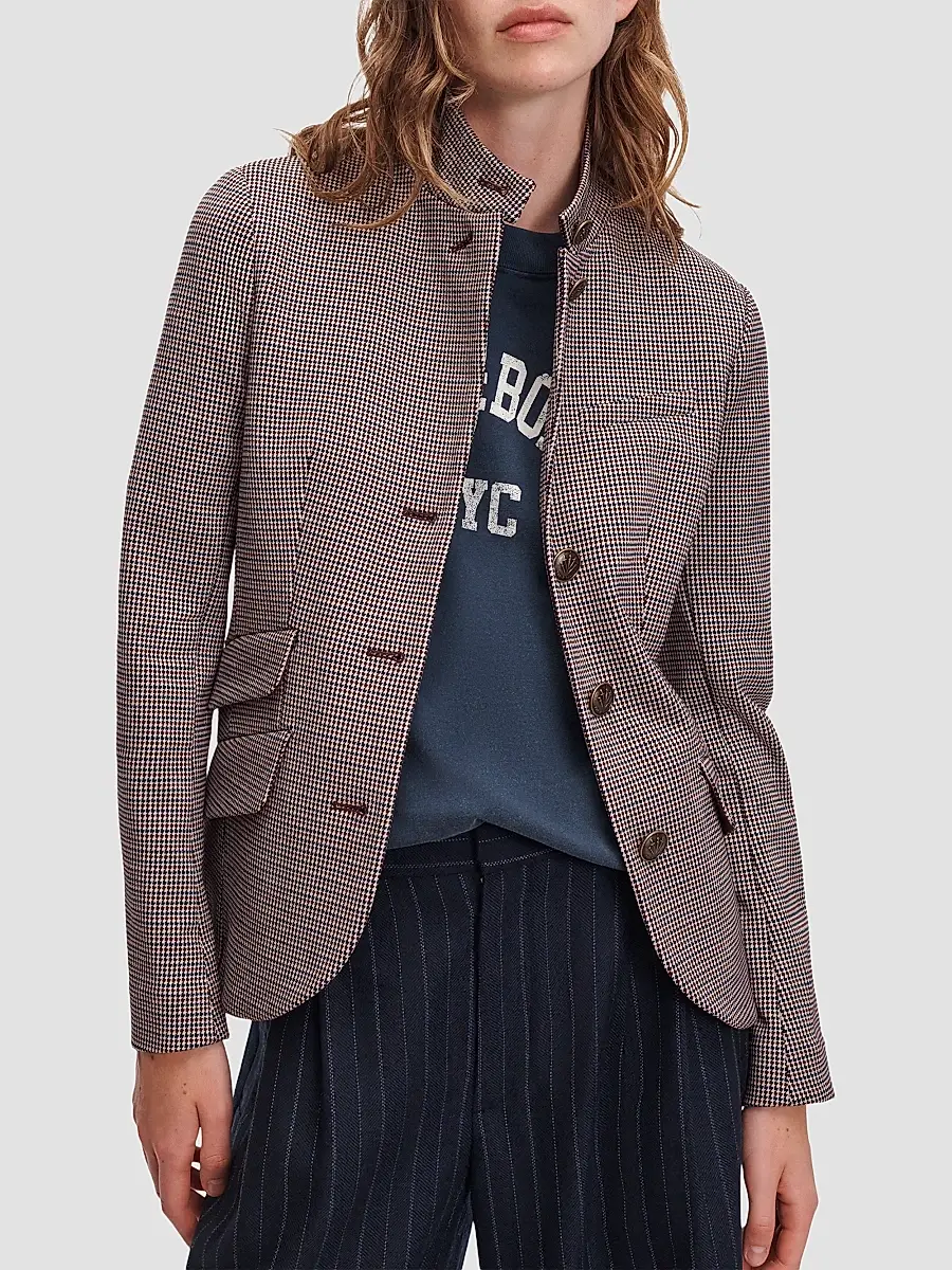 rag & bone Women's Slade Ponte Jacquard Blazer | Thumbnail 5 rag & bone Women's Slade Ponte Jacquard Blazer | Thumbnail 5