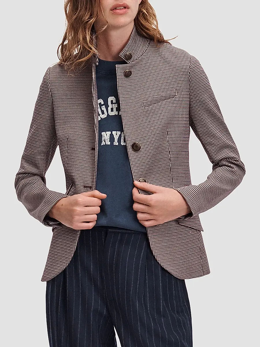 rag & bone Women's Slade Ponte Jacquard Blazer | Thumbnail 6 rag & bone Women's Slade Ponte Jacquard Blazer | Thumbnail 6