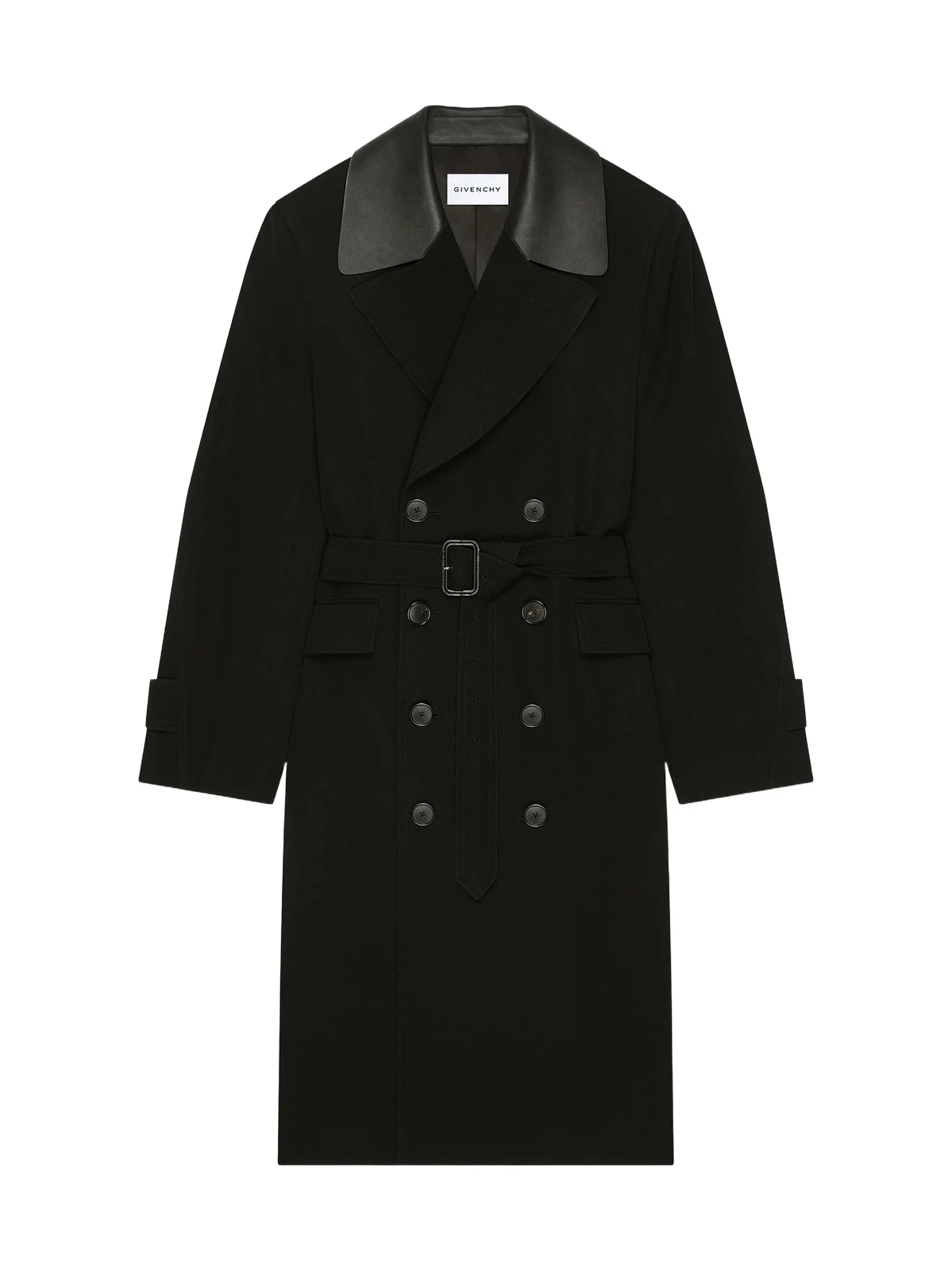 Givenchy Men's Couture Seam Trench Coat in Wool - Black