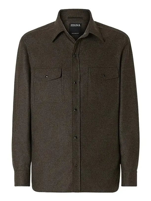 Zegna Men's Oasi Cashmere Overshirt