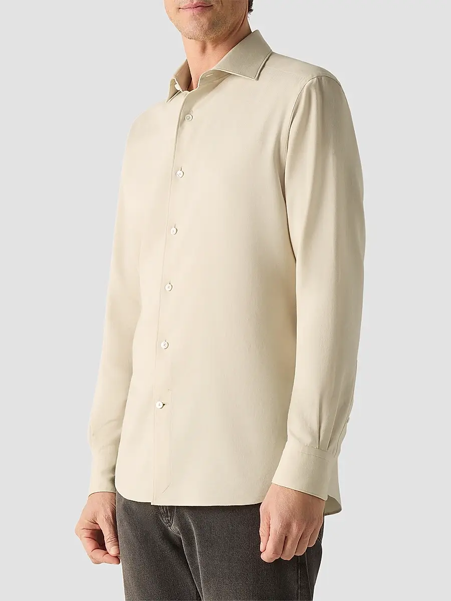 Zegna Men's Cashco Shirt | Thumbnail 3 Zegna Men's Cashco Shirt | Thumbnail 3